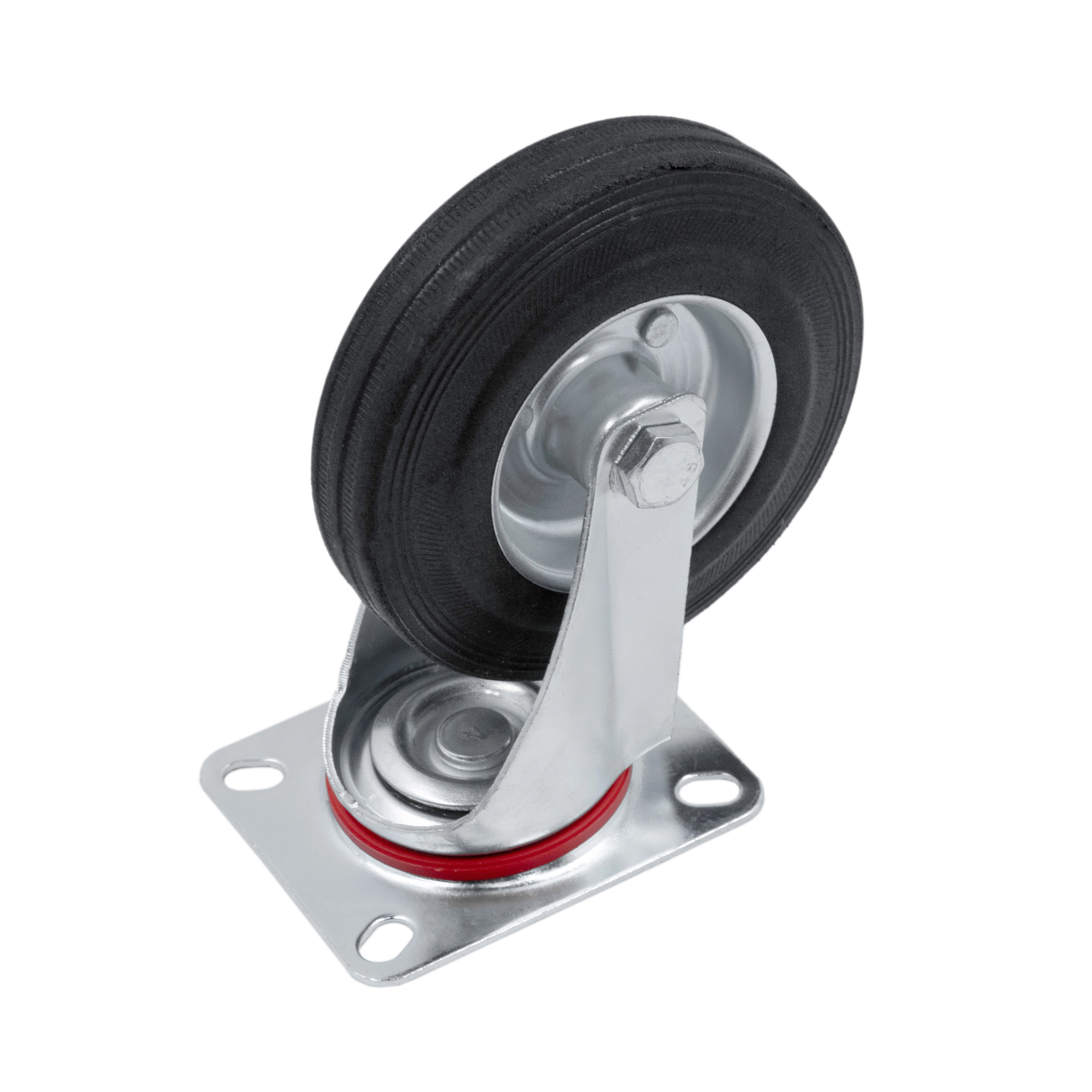 SC 55L - Промышленное колесо 125 мм (площадка, поворотн., черн. рез., роликоподш.,без пыльников)