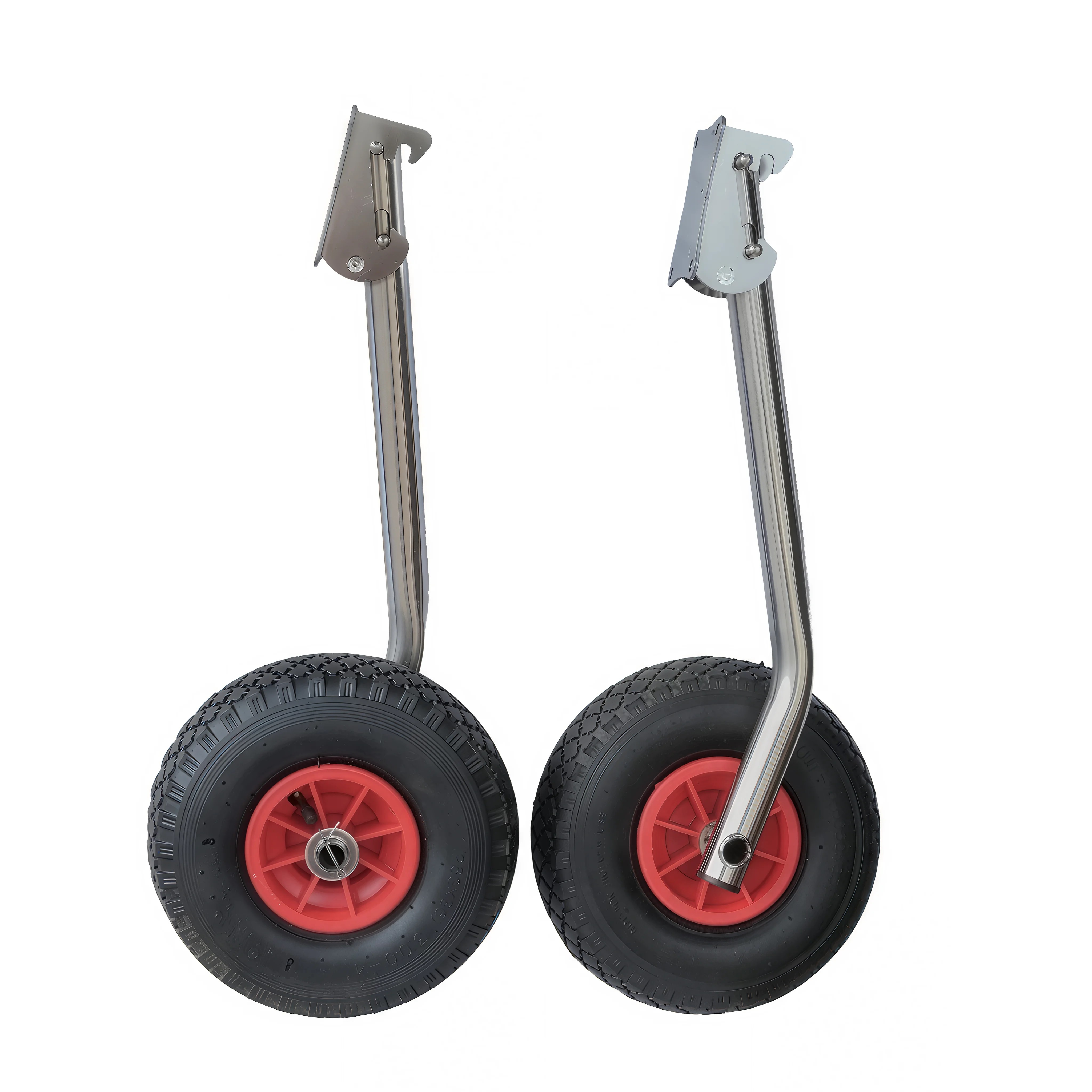 Транцевые колеса быстросъемные нерж., длина опоры 530 мм (надув. дно, колесо 260)