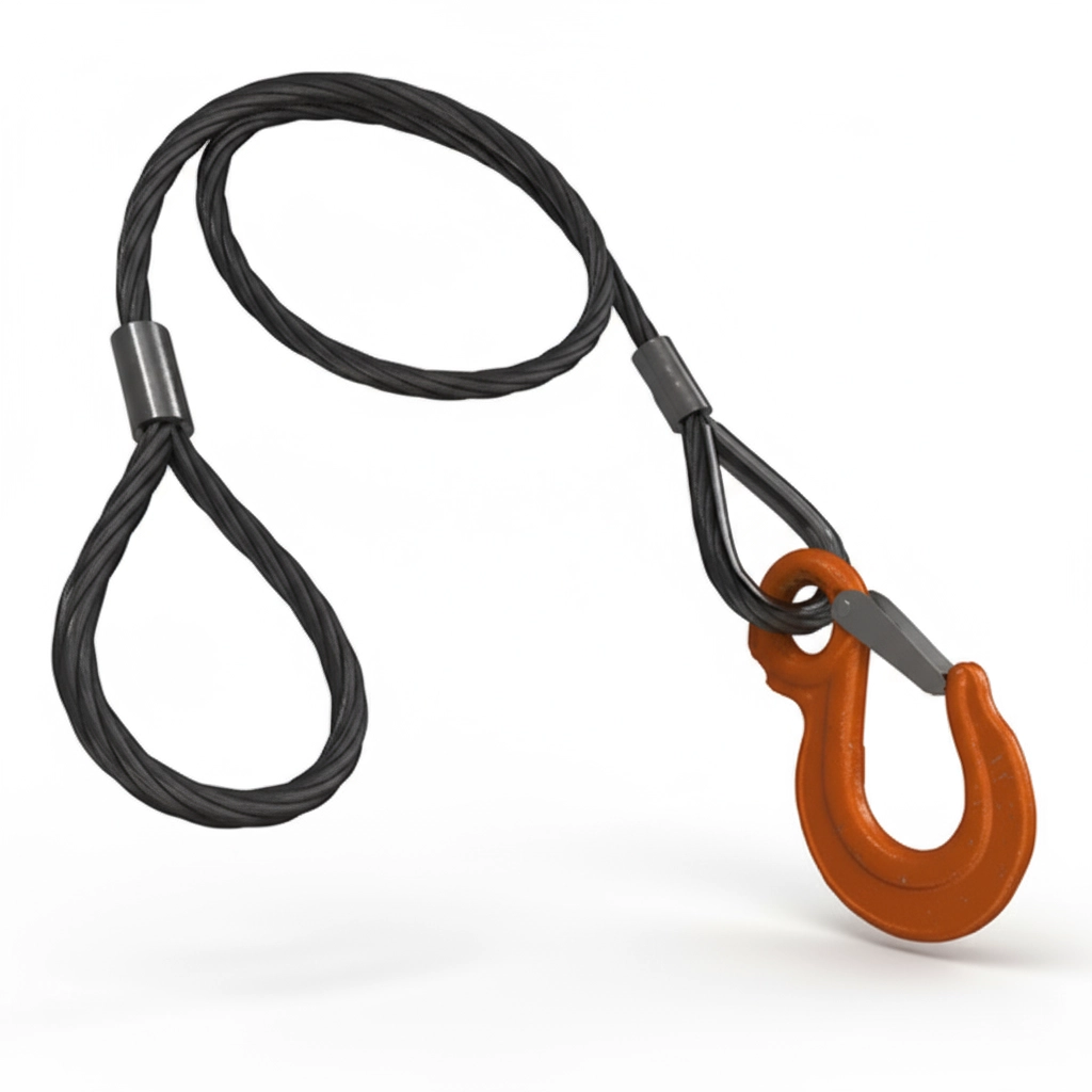 Строп канатный одноветвевой 1СК-2т 1м (опрессовка)