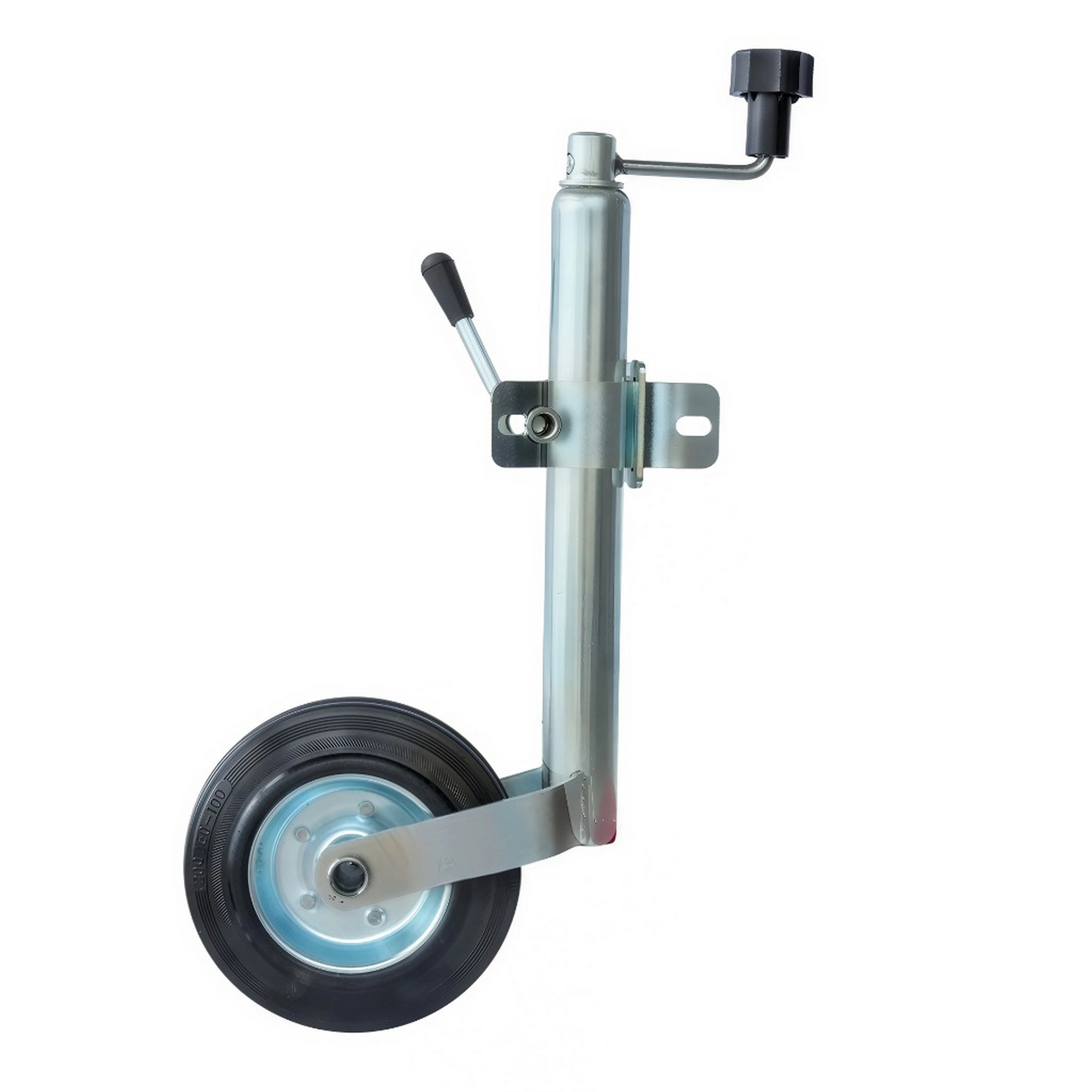 Опорное колесо с кронштейном "Бабочка" 200 мм  для бортового прицепа